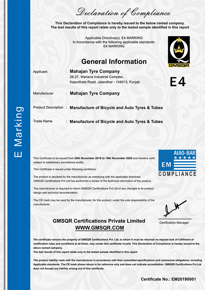 Certificate 1
